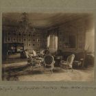 Interior photograph - grand salon in the Erdődy Castle of Galgóc