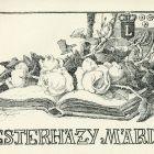 Ex-libris (bookplate) - Mária Esterházy