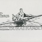 Ex-libris (bookplate) - Károly Dukai (ipse?)