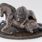 Statuette - Lion Attacking a Horse