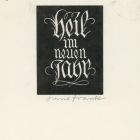 Occasional graphics - New Year’s greeting card: Heil im neuen Jahr 1938