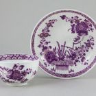 Teacup and saucer - With Indianische Blumen or Fleurs des Indes pattern