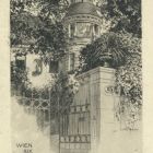 Occasional graphics - Announcement of home address: Wien XIX Grinzing, Langackerg