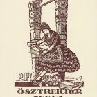 Occasional graphics - New Year greetings: P. F! 1932 Ösztreicher Tekla & Eugen
