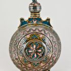 Ornamental pilgrim's flask with stopper