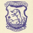 Ex-libris (bookplate) - From the books of Zsigmond Móricz