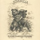 Ex-libris (bookplate) - Elizabeth Watson Diamond „ Juvenilia”