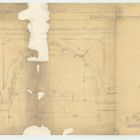 Plan - elevation for arches of the ground floor vestibul, Museum of Applied Arts