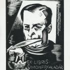 Ex-libris (bookplate) - Aladár Simonffy