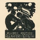 Ex-libris (bookplate) - eroticis Alexandri Németh