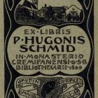 Ex-libris (bookplate) - Hugo Schmid