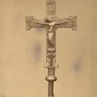 Photograph - crucifix of Limoges from Ignác Pfeffer's collection at the Exhibition of Applied Arts 1876