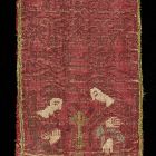Fabric fragment - Brocatelle with the scene of the Annuntiation