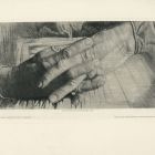 Grafika - Clasped hands, study