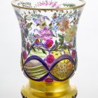 Ornamental glass - With enamel painted flower garlands