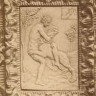 Photograph - an ivory carving of Hercules defeating a Nemean lion, from Károly Khuen-Héderváy's collection, at the Exhibition of Applied Arts, 1876