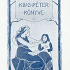 Ex-libris (bookplate) - Book of Péter Klug