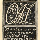 Ex-libris (bookplate) - initial