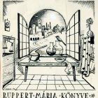 Ex-libris (bookplate) - Book of Mária Ruppert