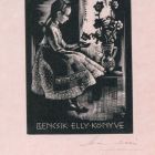 Ex-libris (bookplate) - Book of Elly Bencsik