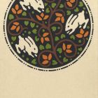 Postcard - For Easter (postcard of the National Hungarian Royal Applied Arts School)