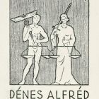 Ex-libris (bookplate) - Book of Alfréd Dénes