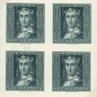 Bélyeg - Stamp design (St. Imre-4 portraits together)