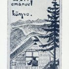 Ex-libris (bookplate) - The book of Emánuel Brüll