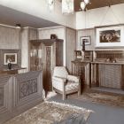 Exhibition photograph - bedroom furniture designed by Artúr Lakatos, Exhibition of Interior Design 1911