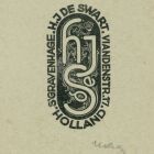 Ex-libris (bookplate) - H. J. Swart Holland