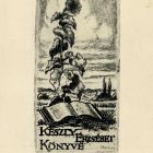 Ex-libris (bookplate) - The book of Erzsébet Keszly