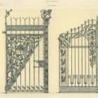 Design sheet - design for ironwork gates