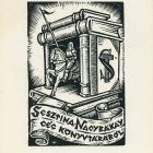 Ex-libris (bookplate) - From the library of the Sesztina Nagybákay Company