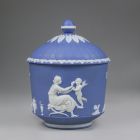 Sugar box with lid - With classicising scenes