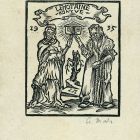 Ex-libris (bookplate) - The book of Mrs. Lehotai (Pál)