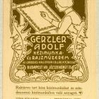 Műlap - for Adolf Gertler's Embroidery and Drawing Studio