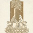 Ex-libris (bookplate) - The book of the wife of Ödön Etter