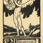 Ex-libris (bookplate) - The book of Vilmos Benczúr