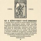 Kiadói jelvény - Printing and Publishing Company of Kner in Gyoma