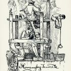 Ex-libris (bookplate) - Book of the family of Jenő Haranghy