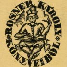 Ex-libris (bookplate) - From the books of Károly Rosner