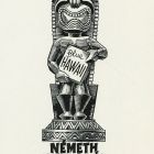 Ex-libris (bookplate) - Book of the family of Nándor Németh