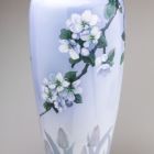 Vase - With blossoming apple tree branch and tulips