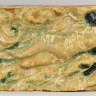 Architectural ceramics - Frieze element depicting a lady floating in water (from the Bigot-pavilion)