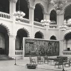 Exhibition photograph - tapestry exhibition in the Museum of Applied Arts, in 1963