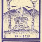 Ex-libris (bookplate) - József Kiss (ipse)