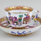 Tea cup and saucer (part of a service)