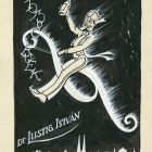 Ex-libris (bookplate) - Happy New Year 1938 Dr. István Lustig