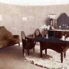 Exhibition photograph - dining room furniture designed by Ede Toroczkai Wigand, Circle of Art Lovers' Exhibition 1905