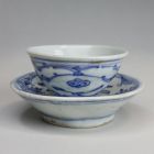 Cup and saucer - With stylised floral pattern
